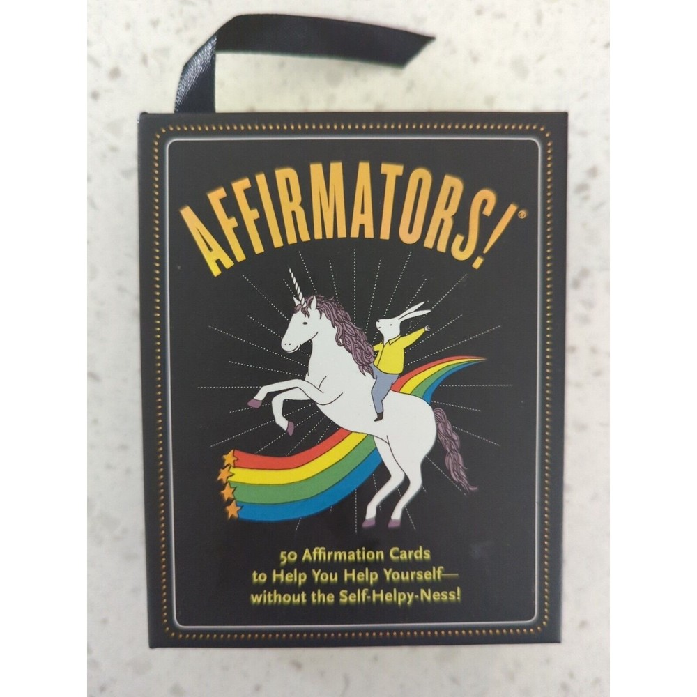 Knock Knock Affirmators Cards 50 Affirmation Cards in Open Box